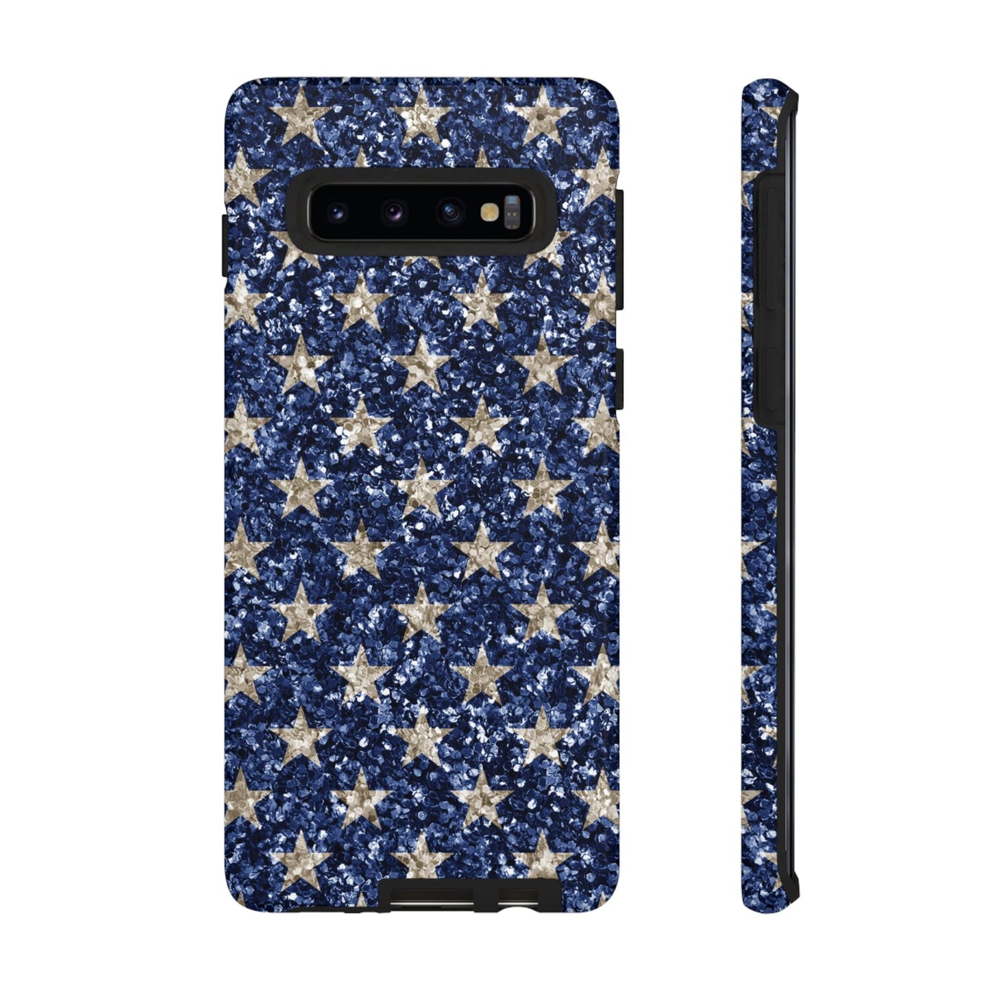 Navy Glitter Stars – Samsung Galaxy Case - BOGO Cases