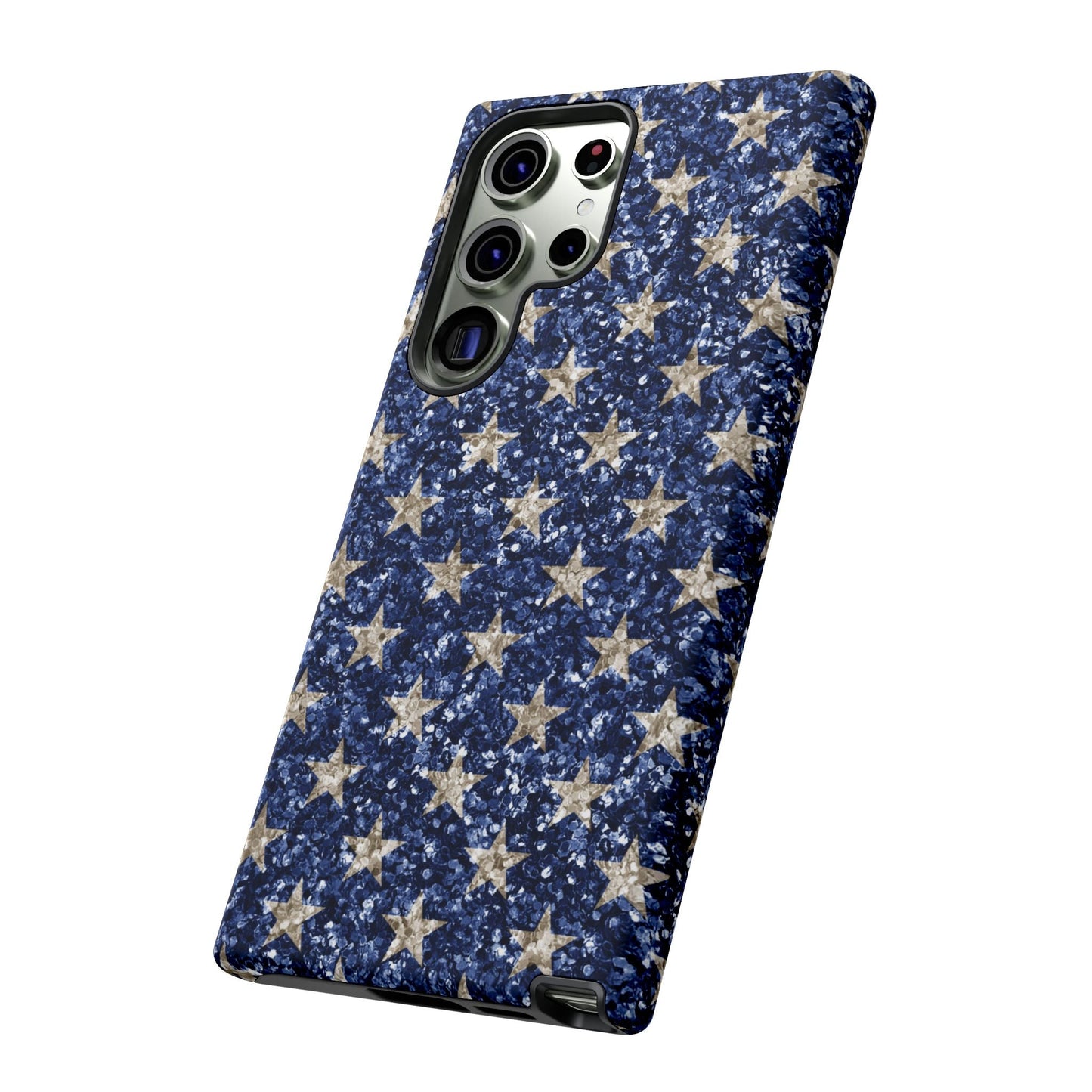 Navy Glitter Stars – Samsung Galaxy Case - BOGO Cases