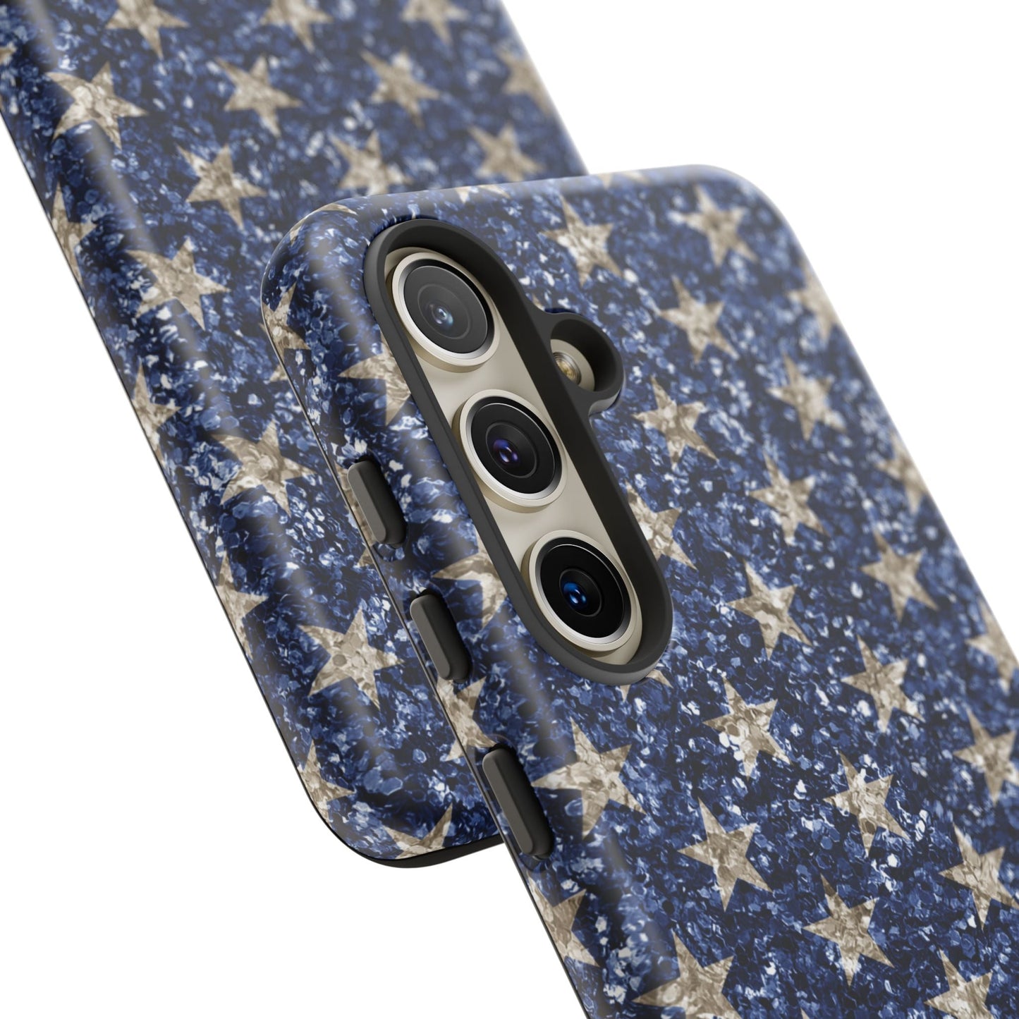 Navy Glitter Stars – Samsung Galaxy Case - BOGO Cases