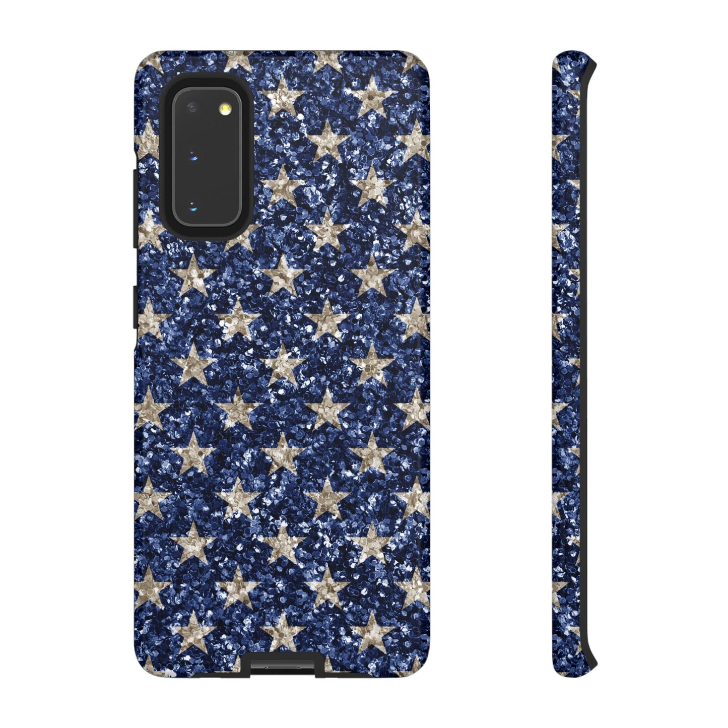 Navy Glitter Stars – Samsung Galaxy Case - BOGO Cases