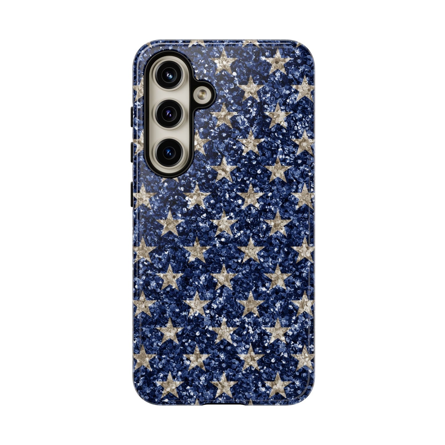 Navy Glitter Stars – Samsung Galaxy Case - BOGO Cases