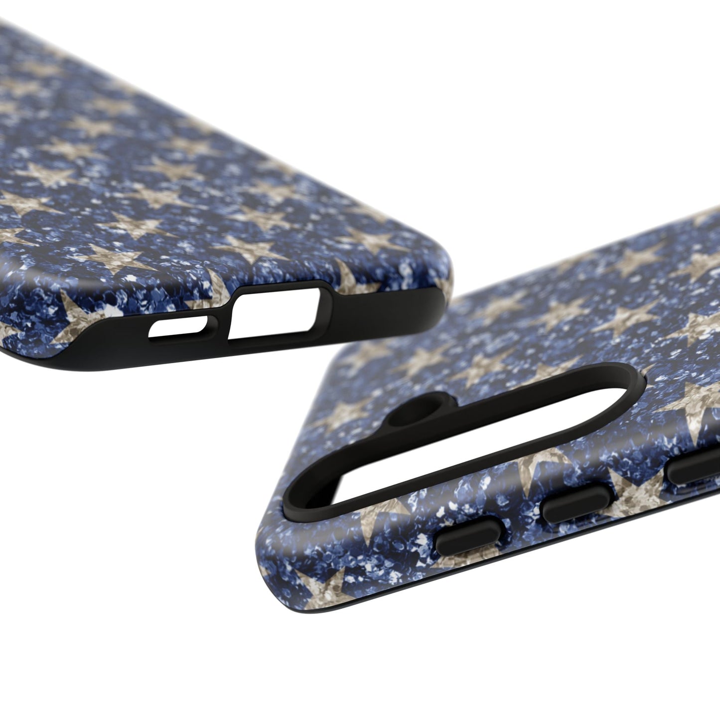 Navy Glitter Stars – Samsung Galaxy Case - BOGO Cases