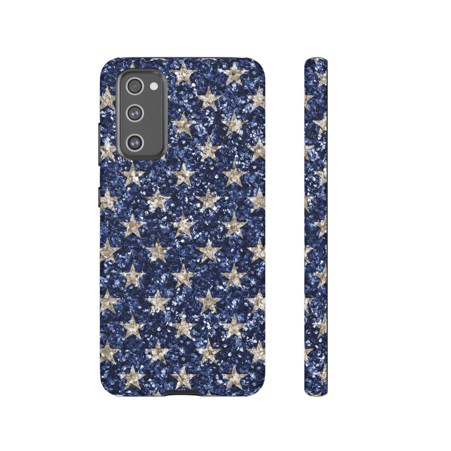Navy Glitter Stars – Samsung Galaxy Case - BOGO Cases