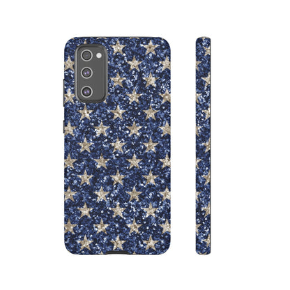 Navy Glitter Stars – Samsung Galaxy Case - BOGO Cases