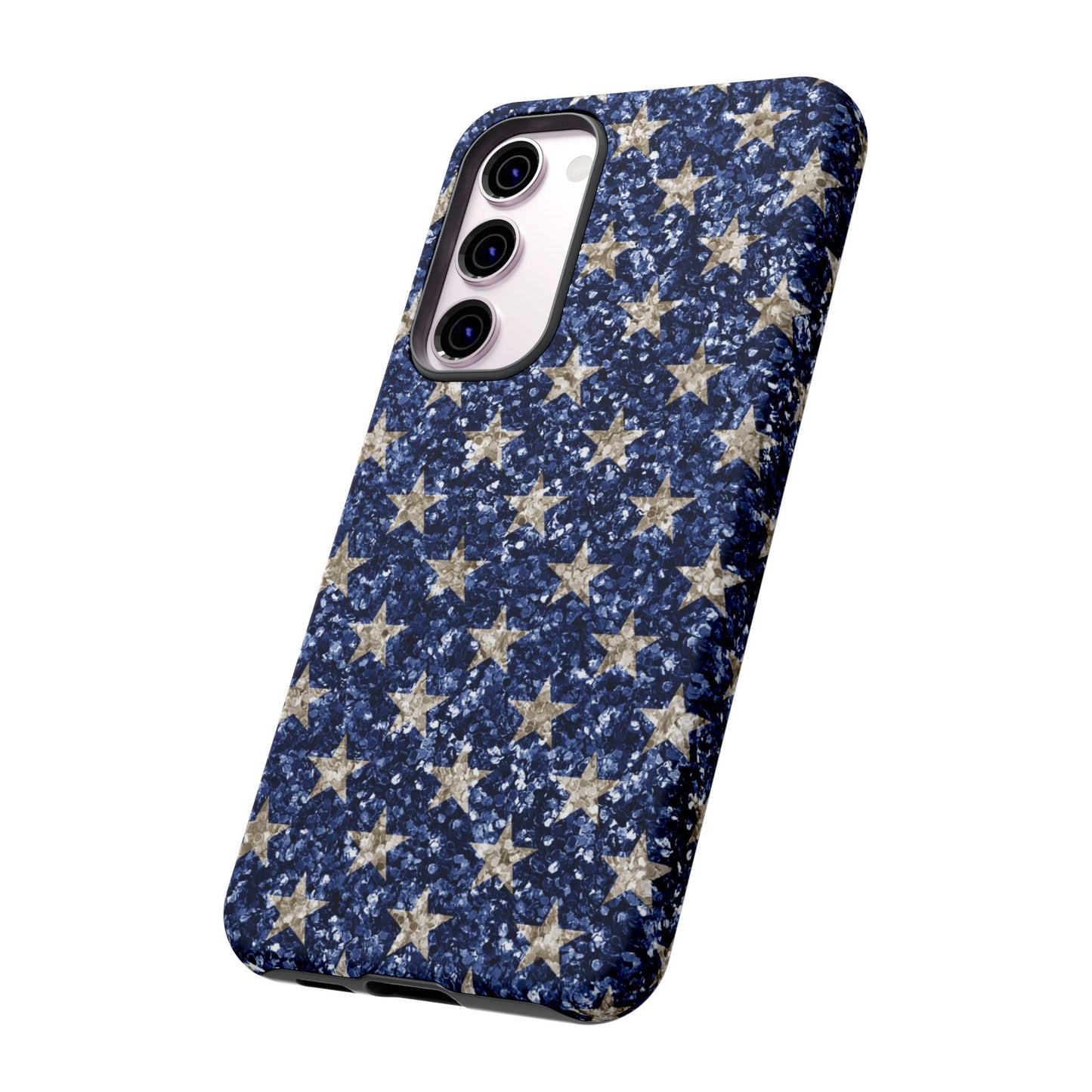 Navy Glitter Stars – Samsung Galaxy Case - BOGO Cases