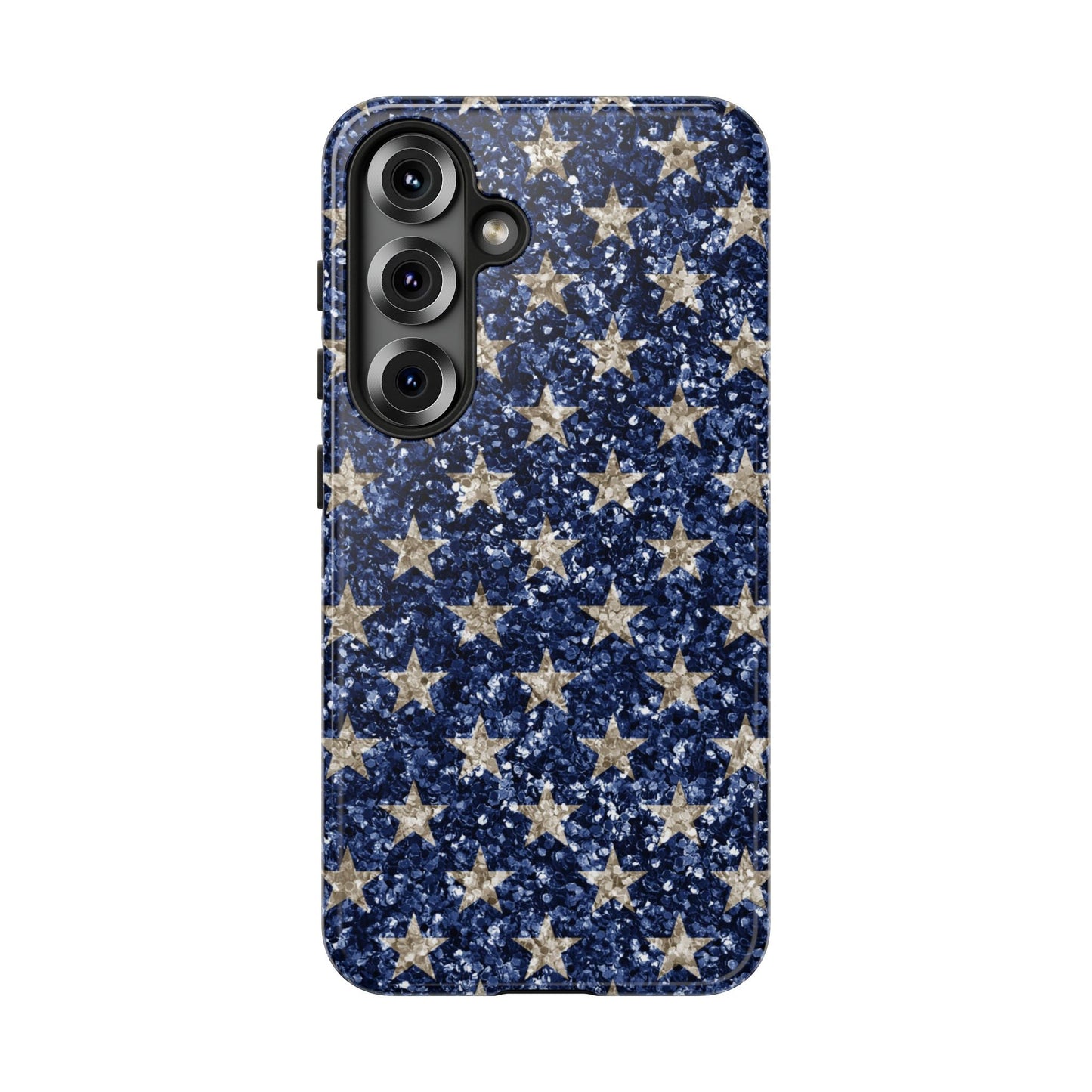 Navy Glitter Stars – Samsung Galaxy Case - BOGO Cases