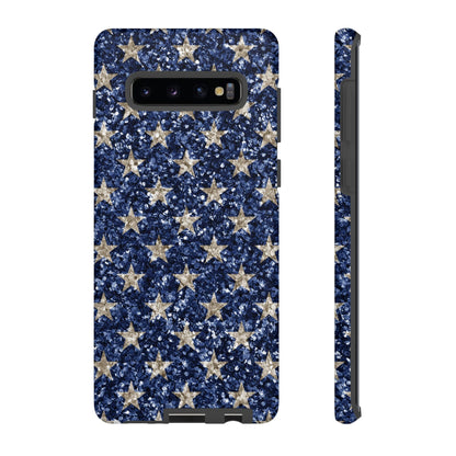 Navy Glitter Stars – Samsung Galaxy Case - BOGO Cases