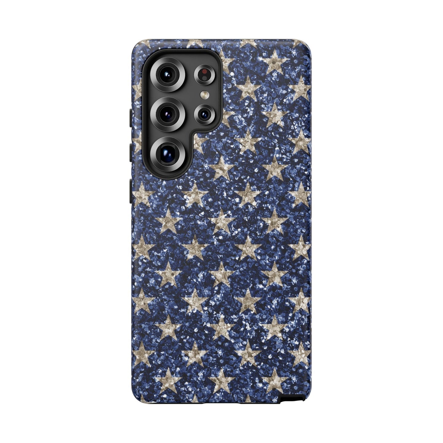 Navy Glitter Stars – Samsung Galaxy Case - BOGO Cases