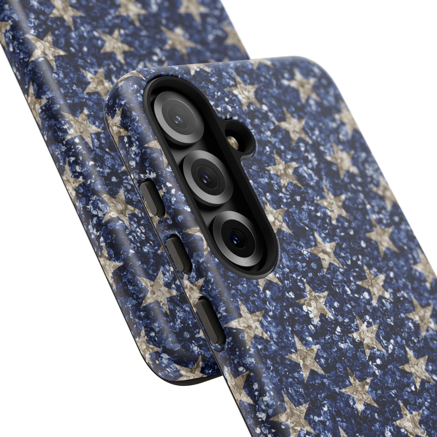 Navy Glitter Stars – Samsung Galaxy Case - BOGO Cases