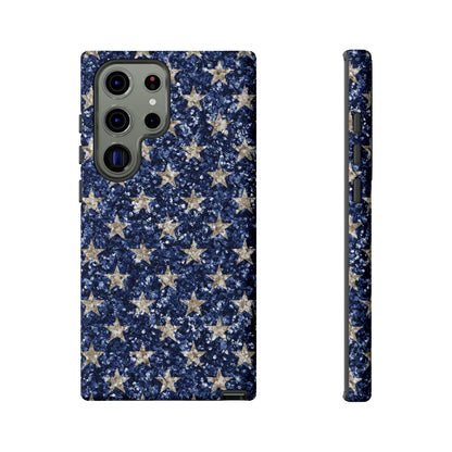 Navy Glitter Stars – Samsung Galaxy Case - BOGO Cases