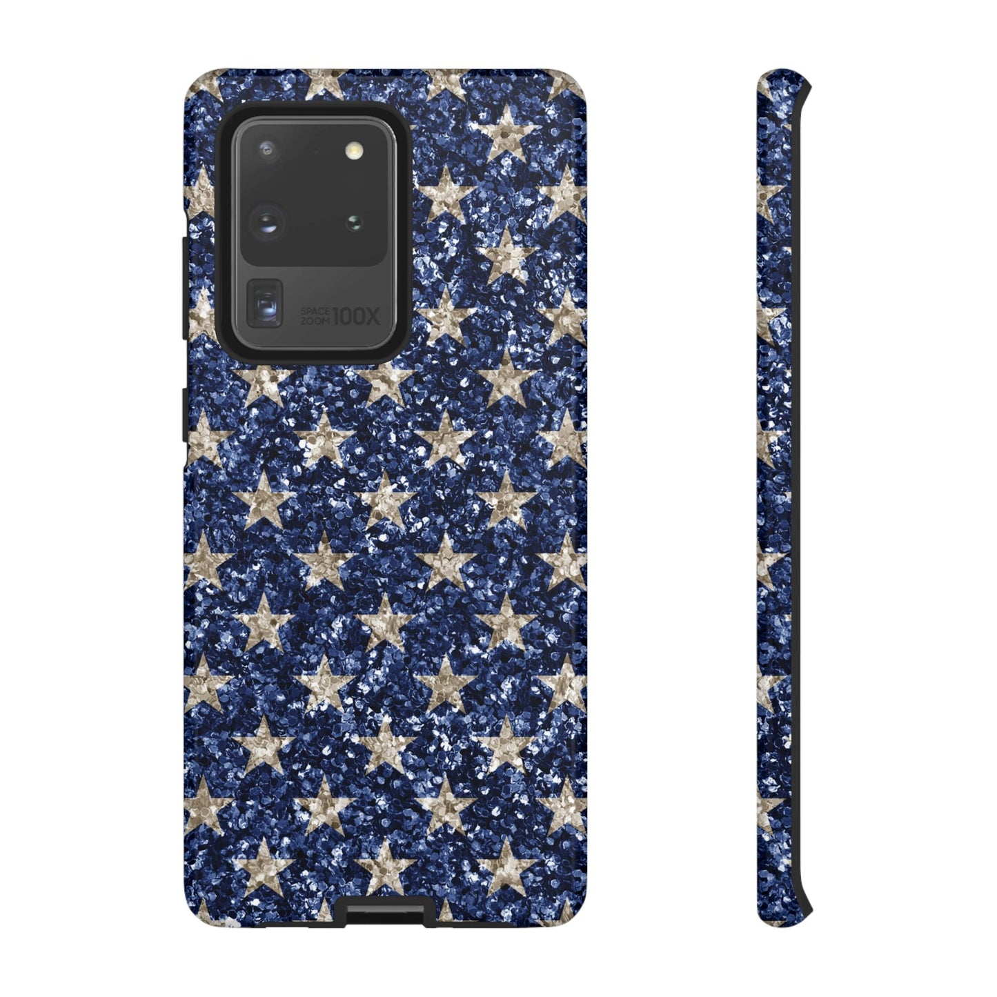 Navy Glitter Stars – Samsung Galaxy Case - BOGO Cases