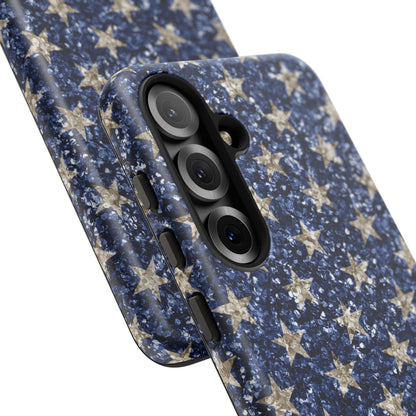 Navy Glitter Stars – Samsung Galaxy Case - BOGO Cases