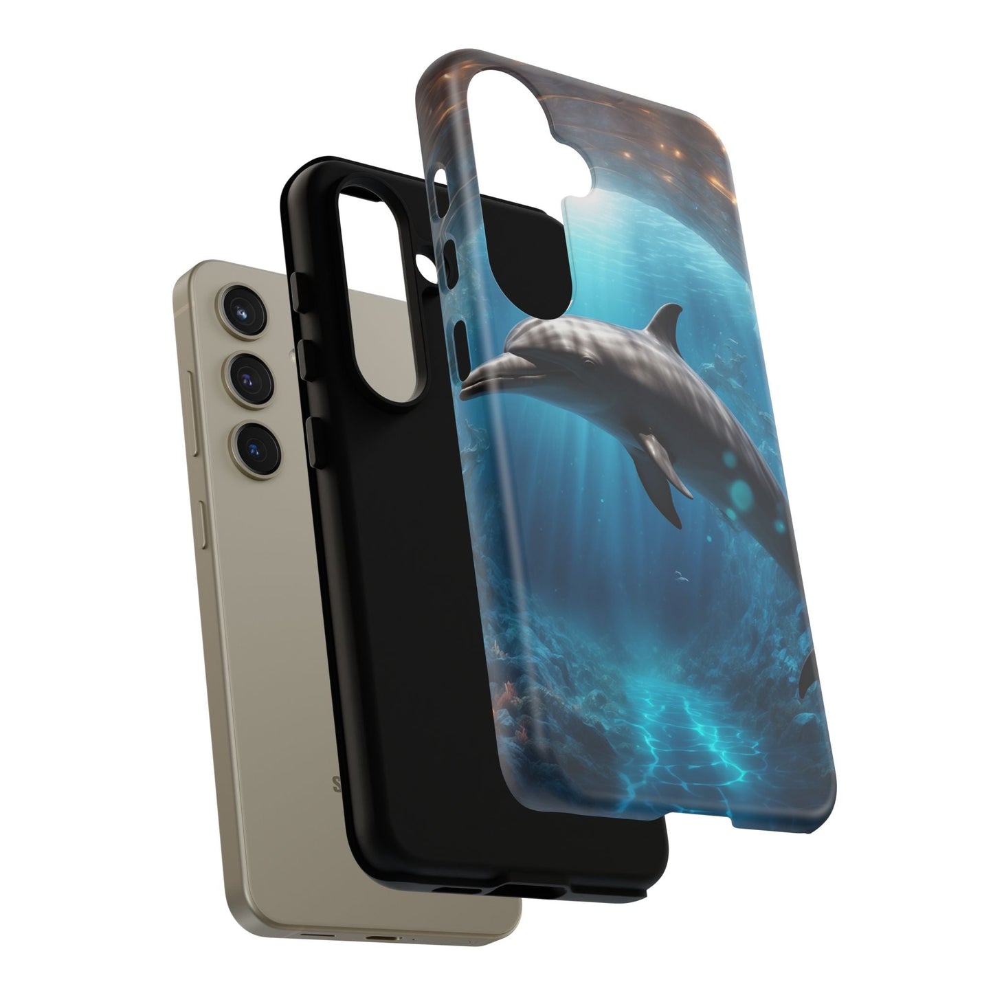 Ocean Dolphin Phone Case - Tough and Stylish - BOGO Cases