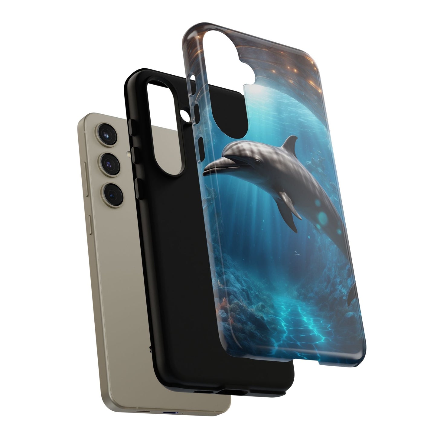 Ocean Dolphin Phone Case - Tough and Stylish - BOGO Cases