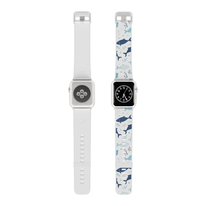 Oceanic Blue Fish Pattern Apple Watch Band - BOGO Cases