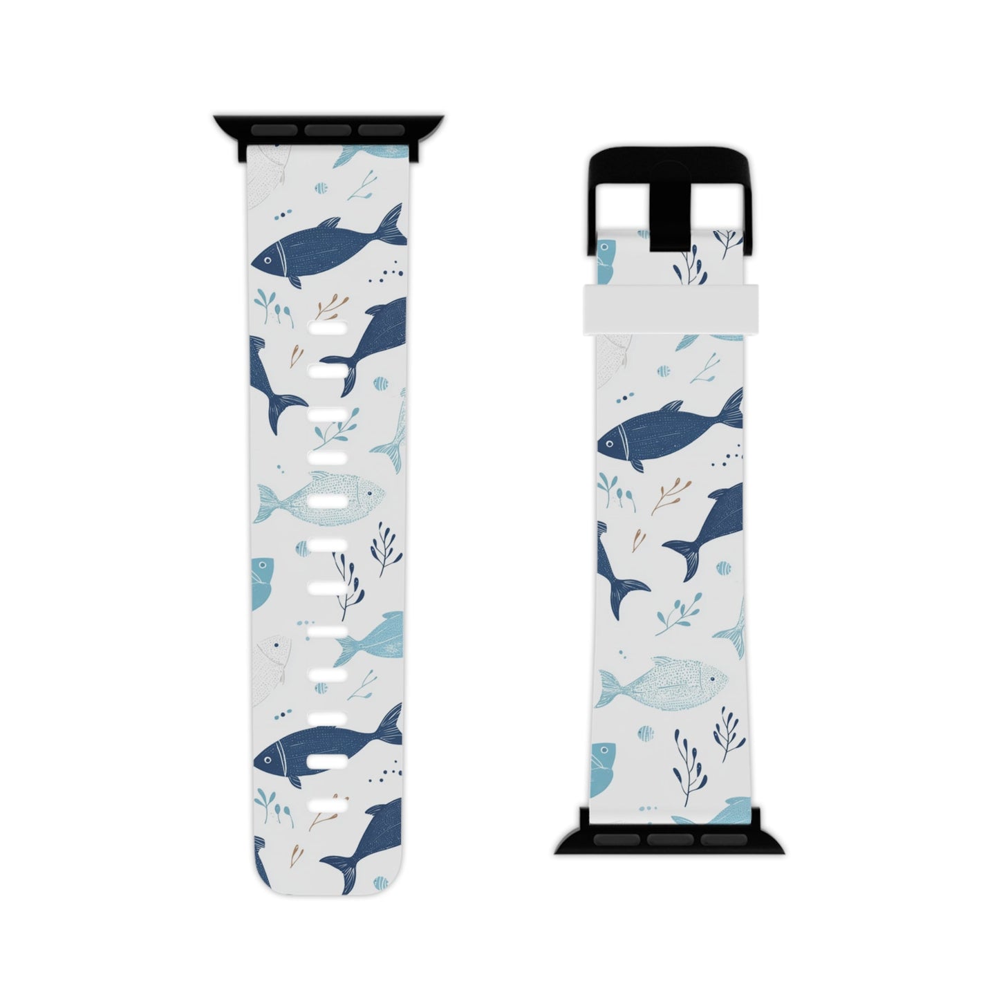 Oceanic Blue Fish Pattern Apple Watch Band - BOGO Cases