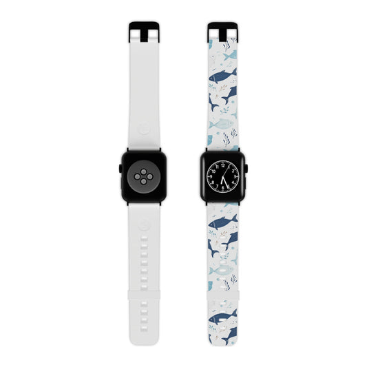 Oceanic Blue Fish Pattern Apple Watch Band - BOGO Cases