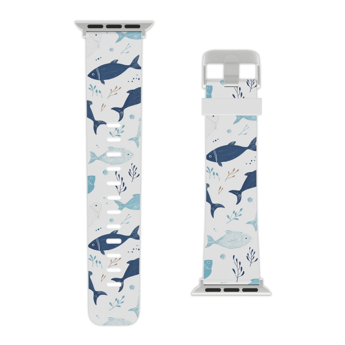 Oceanic Blue Fish Pattern Apple Watch Band - BOGO Cases