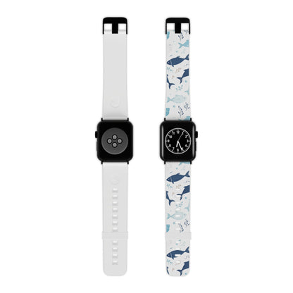Oceanic Blue Fish Pattern Apple Watch Band - BOGO Cases