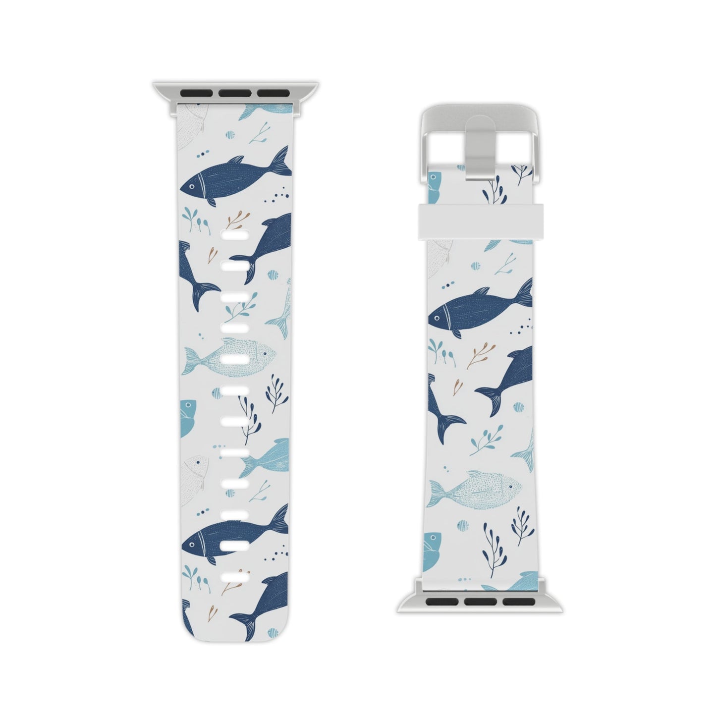 Oceanic Blue Fish Pattern Apple Watch Band - BOGO Cases