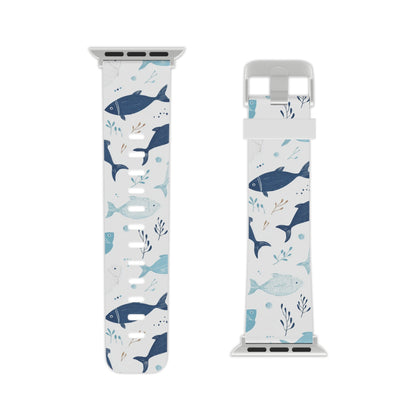 Oceanic Blue Fish Pattern Apple Watch Band - BOGO Cases