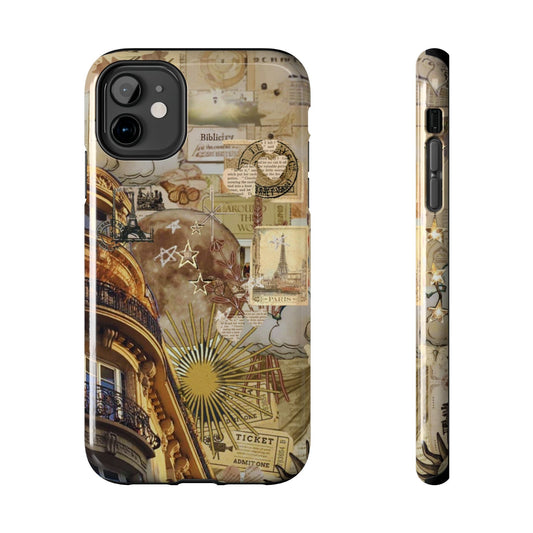 Parisian Dream Collage iPhone Case – Dual - Layer Protection with Vintage French Aesthetic - BOGO Cases