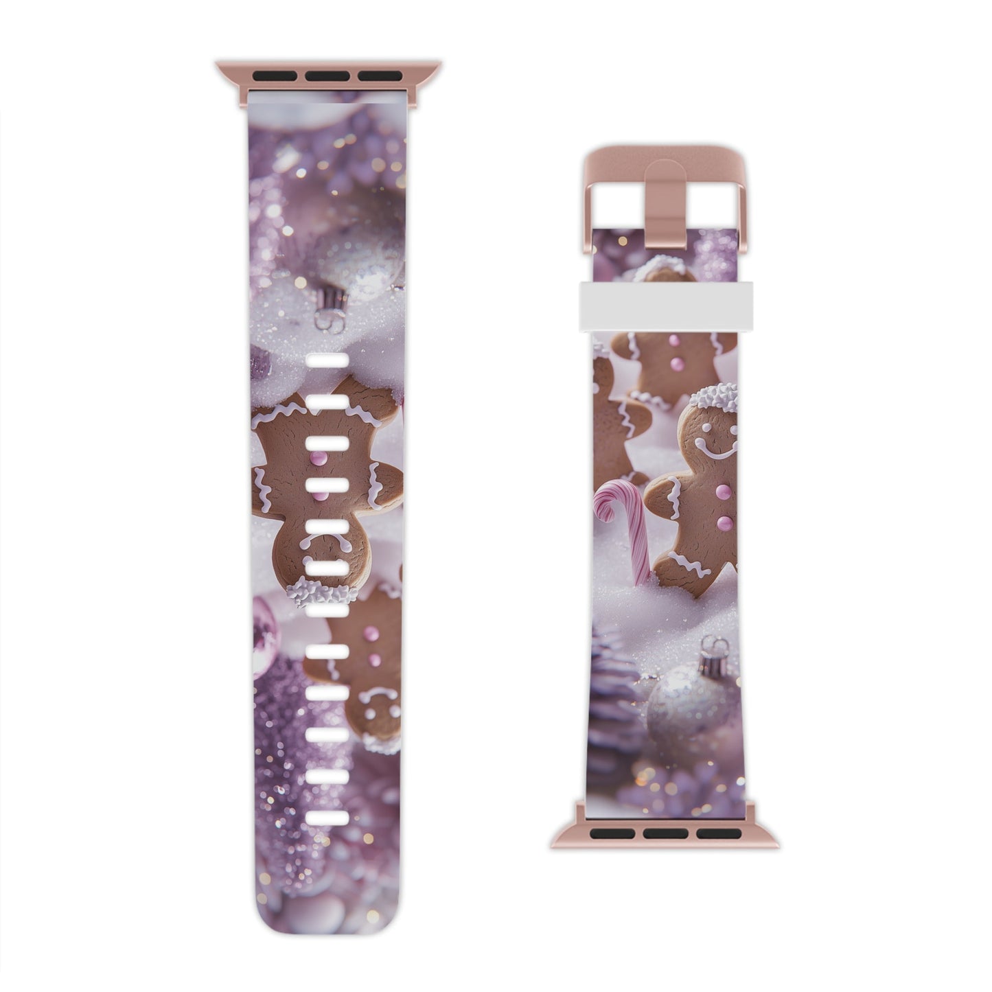 Pastel Christmas Gingerbread Wonderland Apple Watch Band - BOGO Cases