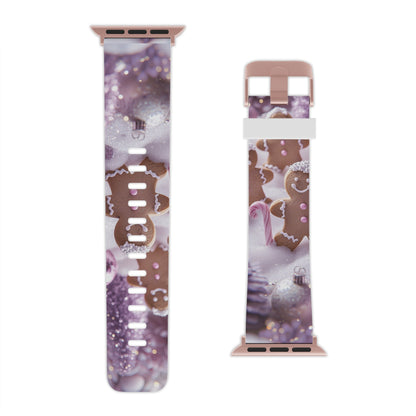Pastel Christmas Gingerbread Wonderland Apple Watch Band - BOGO Cases