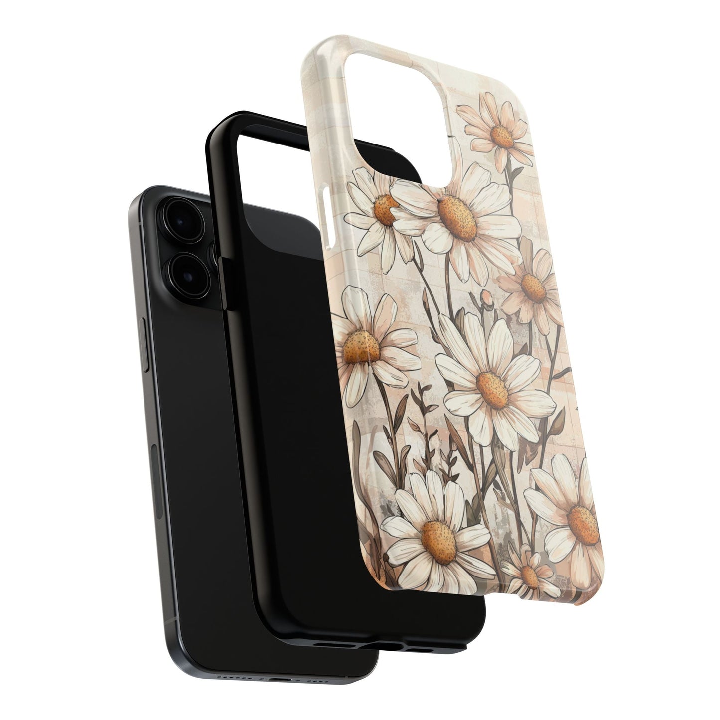 Pastel Daisy iPhone Case - Elegant Floral Protective Cover - BOGO Cases