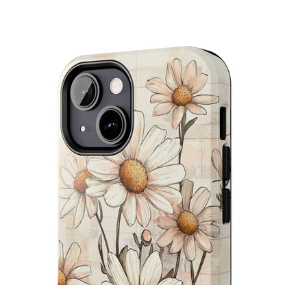 Pastel Daisy iPhone Case - Elegant Floral Protective Cover - BOGO Cases