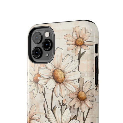 Pastel Daisy iPhone Case - Elegant Floral Protective Cover - BOGO Cases