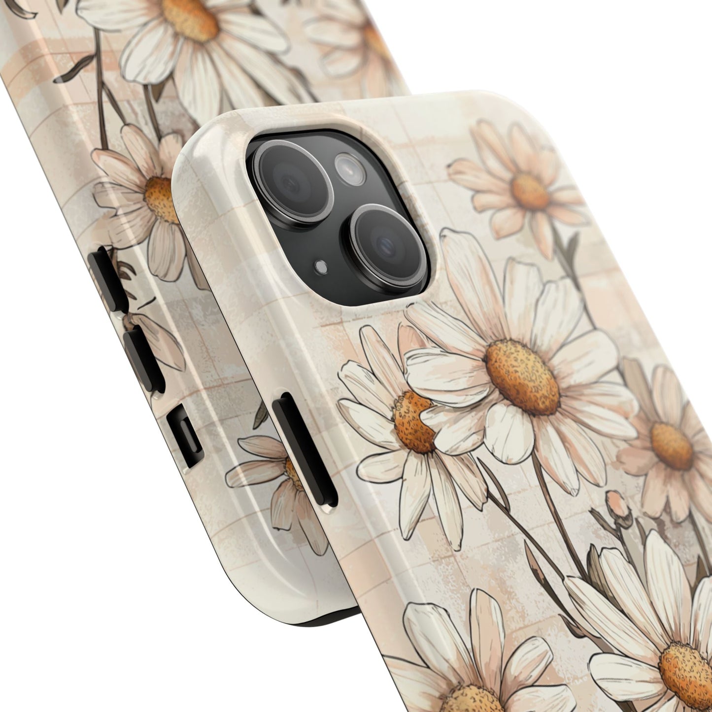 Pastel Daisy iPhone Case - Elegant Floral Protective Cover - BOGO Cases