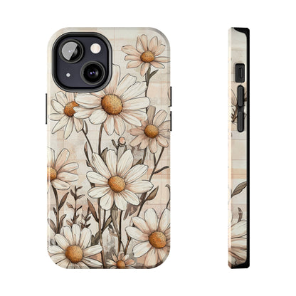 Pastel Daisy iPhone Case - Elegant Floral Protective Cover - BOGO Cases