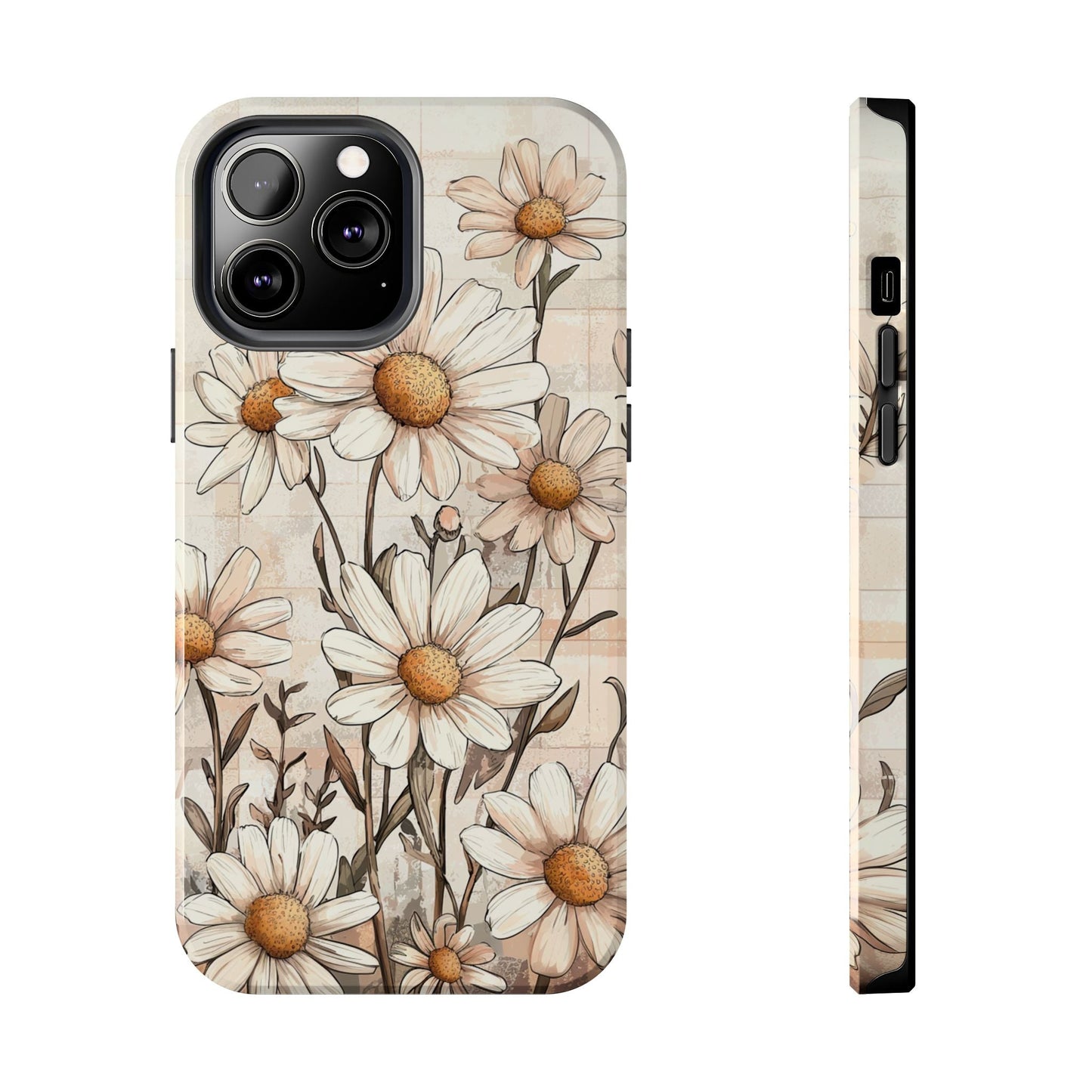 Pastel Daisy iPhone Case - Elegant Floral Protective Cover - BOGO Cases