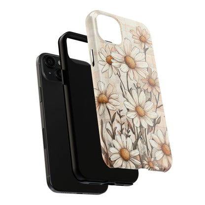 Pastel Daisy iPhone Case - Elegant Floral Protective Cover - BOGO Cases