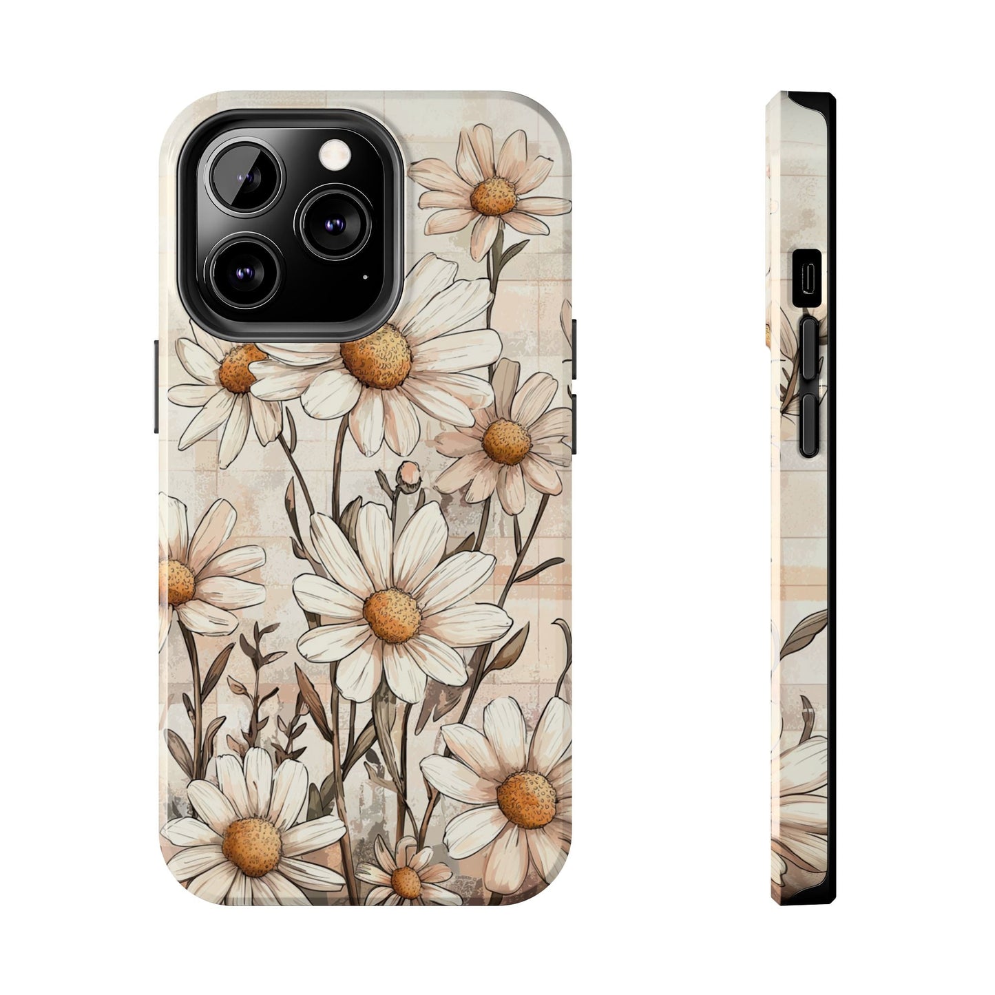 Pastel Daisy iPhone Case - Elegant Floral Protective Cover - BOGO Cases