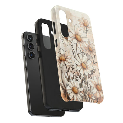 Pastel Daisy Samsung Galaxy Case - Elegant Floral Protective Cover - BOGO Cases