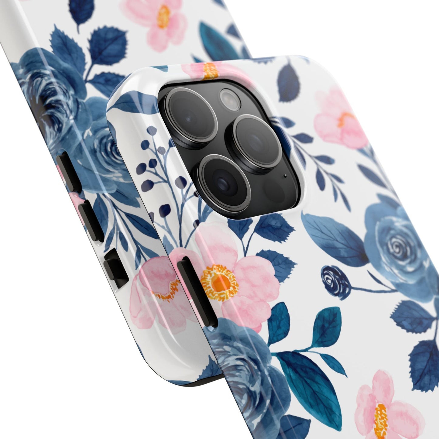 Pastel Garden Charm – iPhone Series Case with Watercolor Flowers - BOGO Cases