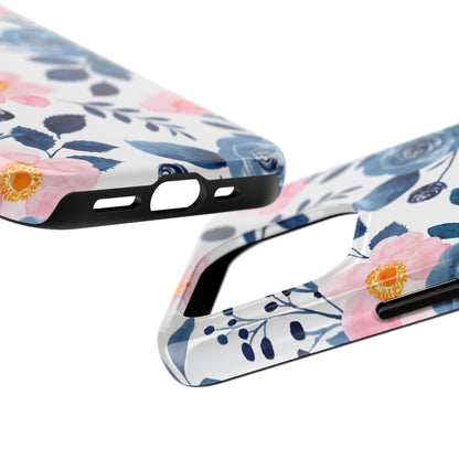 Pastel Garden Charm – iPhone Series Case with Watercolor Flowers - BOGO Cases