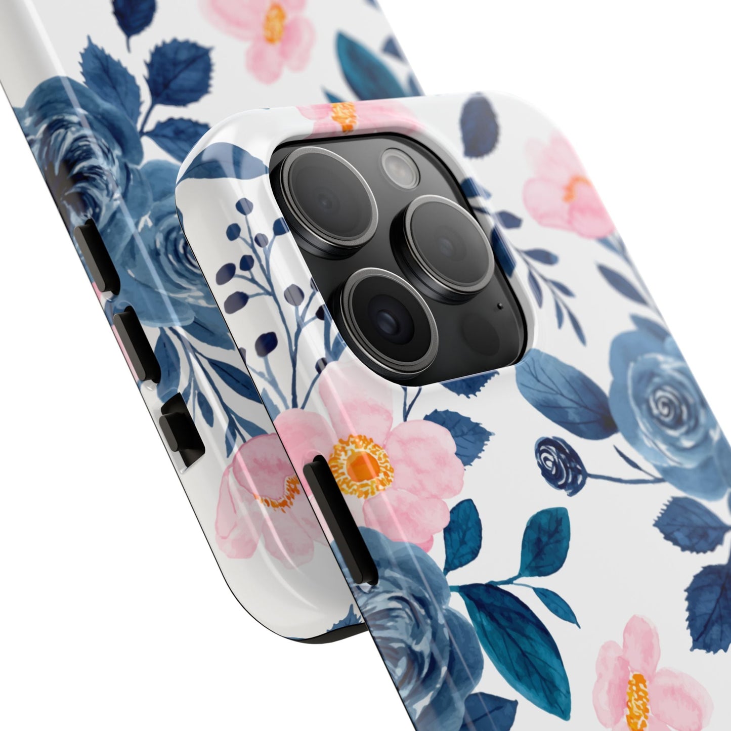 Pastel Garden Charm – iPhone Series Case with Watercolor Flowers - BOGO Cases