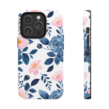 Pastel Garden Charm – iPhone Series Case with Watercolor Flowers - BOGO Cases