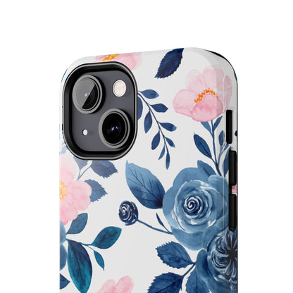 Pastel Garden Charm – iPhone Series Case with Watercolor Flowers - BOGO Cases