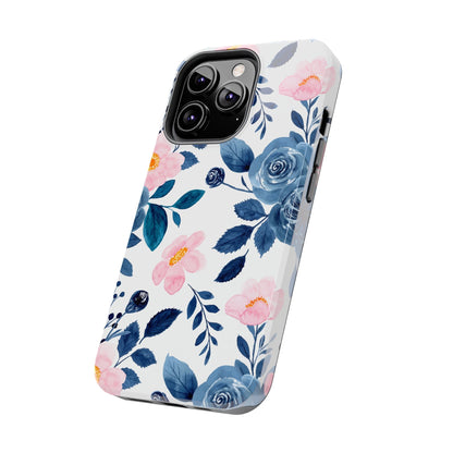Pastel Garden Charm – iPhone Series Case with Watercolor Flowers - BOGO Cases