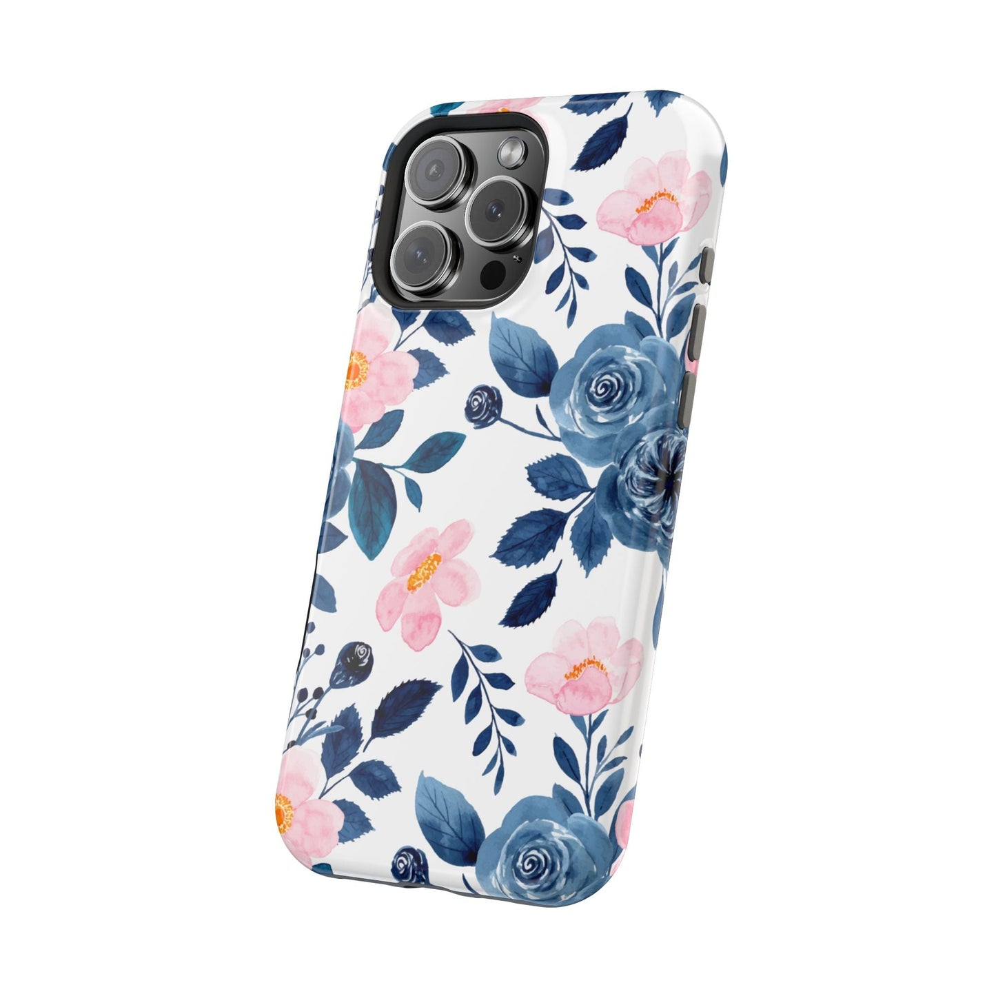 Pastel Garden Charm – MagSafe Case with Soft Watercolor Floral Print - BOGO Cases