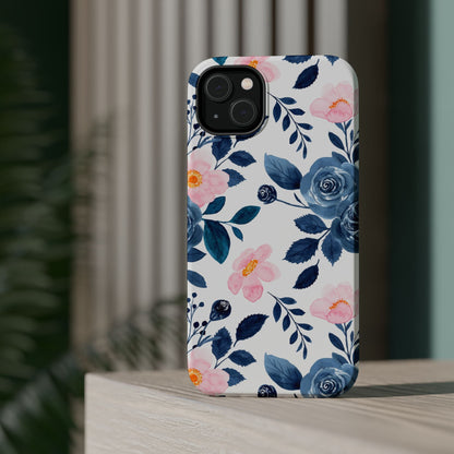 Pastel Garden Charm – MagSafe Case with Soft Watercolor Floral Print - BOGO Cases