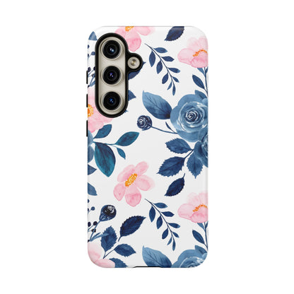 Pastel Garden Charm – Samsung Galaxy Case with Delicate Floral Design - BOGO Cases