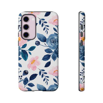 Pastel Garden Charm – Samsung Galaxy Case with Delicate Floral Design - BOGO Cases