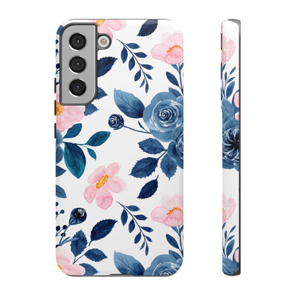 Pastel Garden Charm – Samsung Galaxy Case with Delicate Floral Design - BOGO Cases