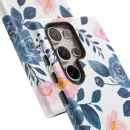 Pastel Garden Charm – Samsung Galaxy Case with Delicate Floral Design - BOGO Cases