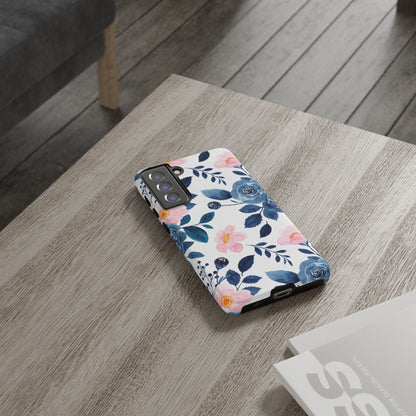 Pastel Garden Charm – Samsung Galaxy Case with Delicate Floral Design - BOGO Cases